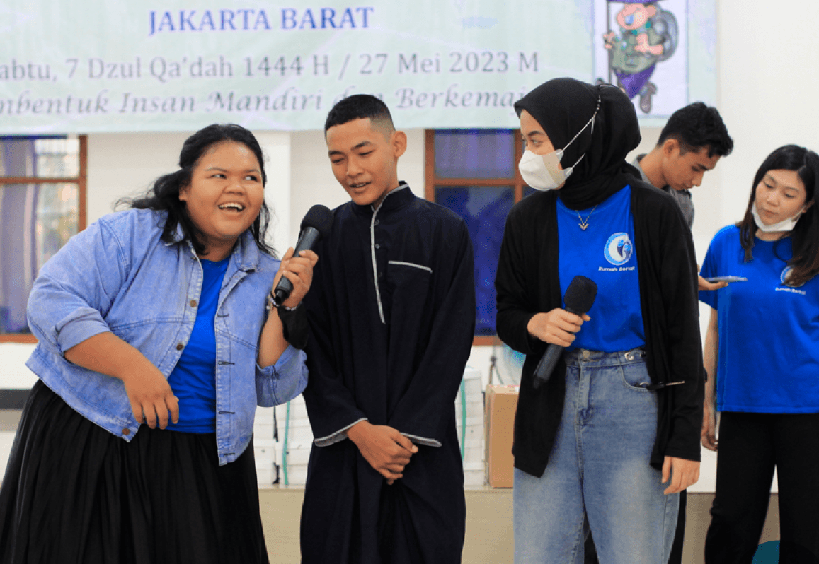 Kegiatan penerima manfaat bersama Rumah Berkat
