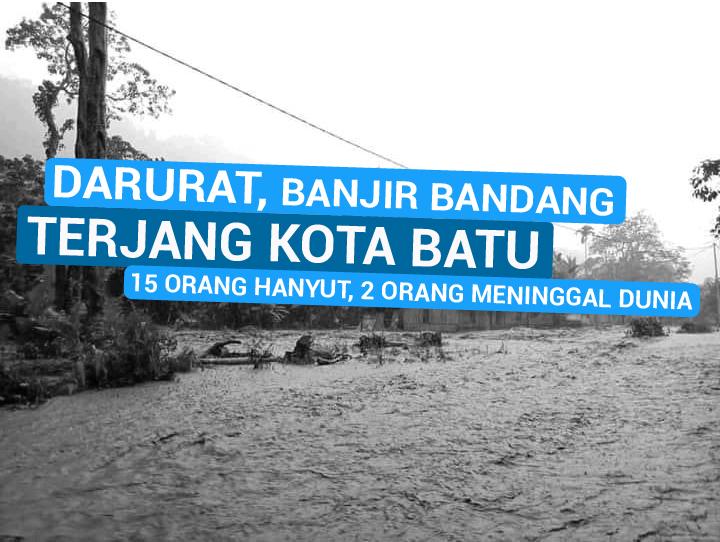 Darurat! Banjir Bandang Terjang Kota Batu Malang